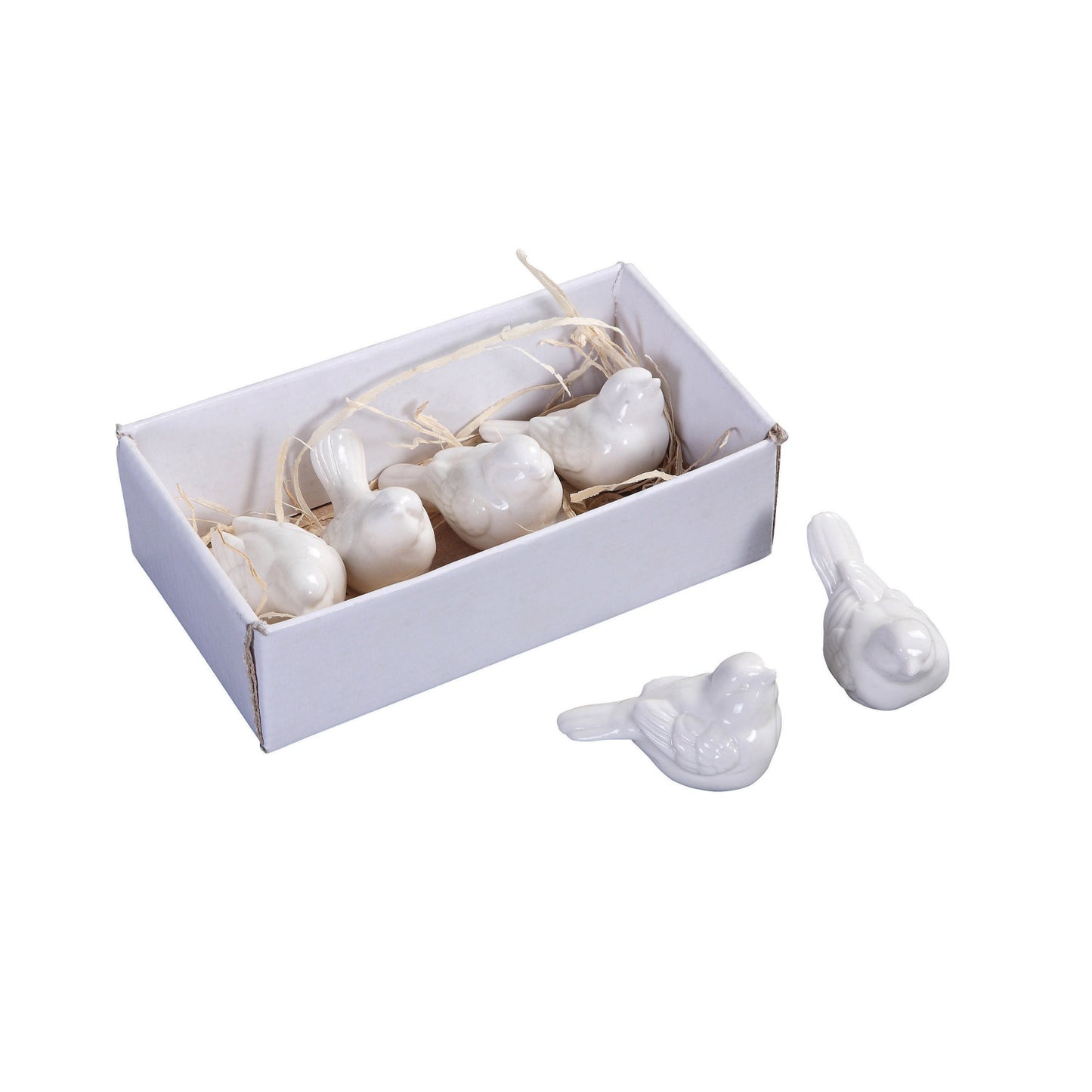 ceramic birds set of 6
