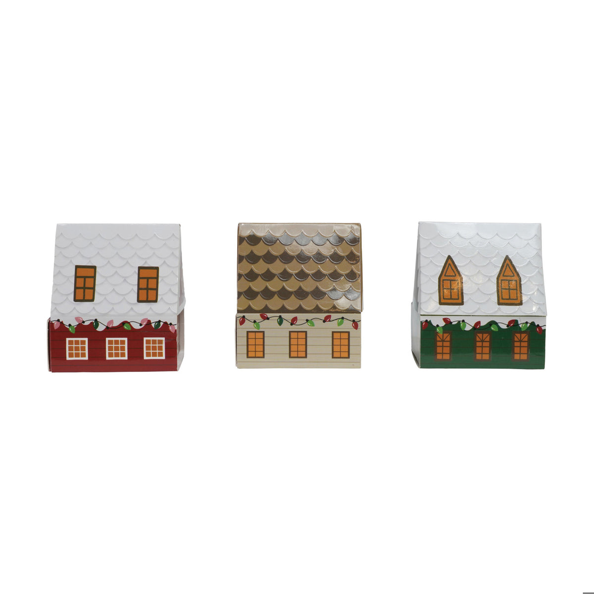 4-1/4"L Safety Matches in House Shaped Matchbox,3 Styles