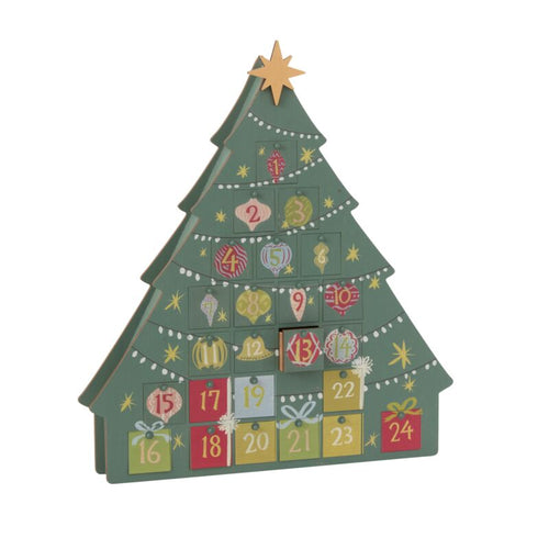 Arbol Advent Calendar 17.25"x 2.25"x 19.25"