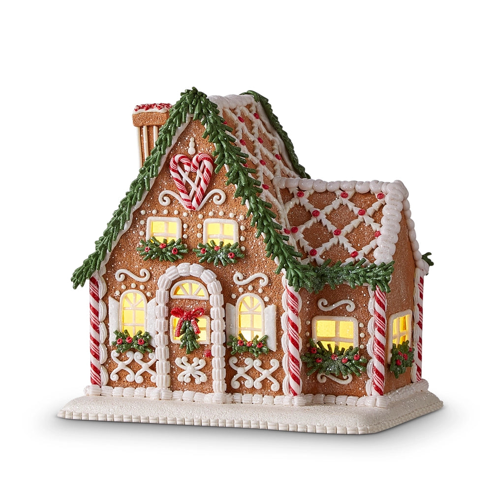 Lighted Gingerbread House