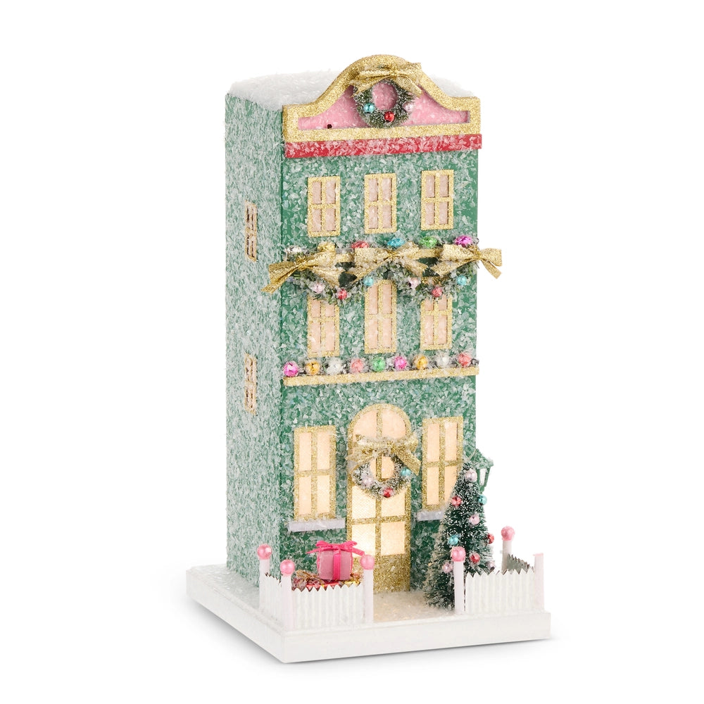 Green Lighted Paper House