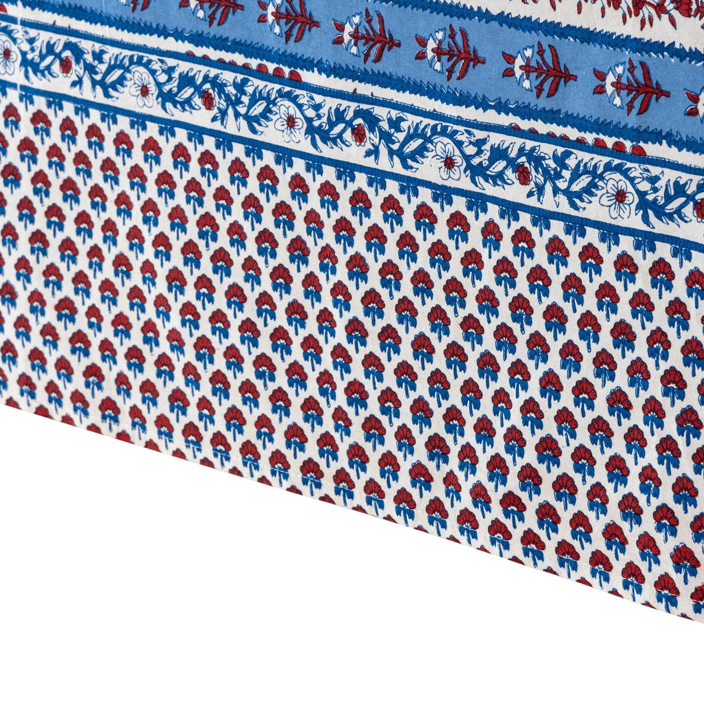Provence Avignon Red & Blue Tablecloth: 71" x 71"