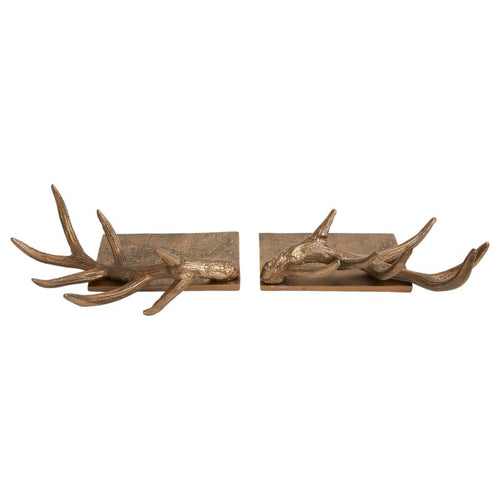 Antler Stocking Holder Set of 2 - 13" x 9" x 4.75"