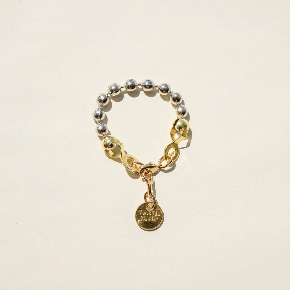 Ball and Chain Bracelet - Silver