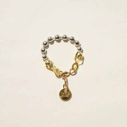 Ball and Chain Bracelet - Silver