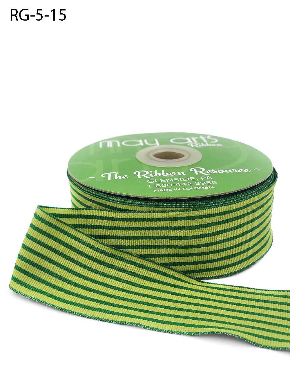 Green and Parrot Green  Grosgrain Ribbon 1.5 inch (Copy)