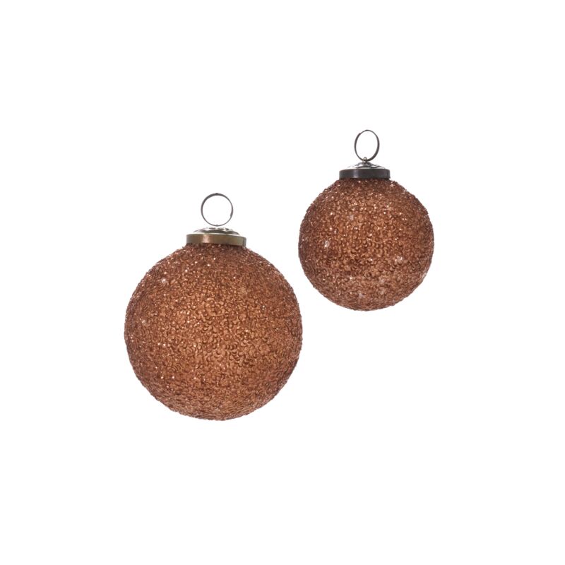 Copper Glitter Ornament