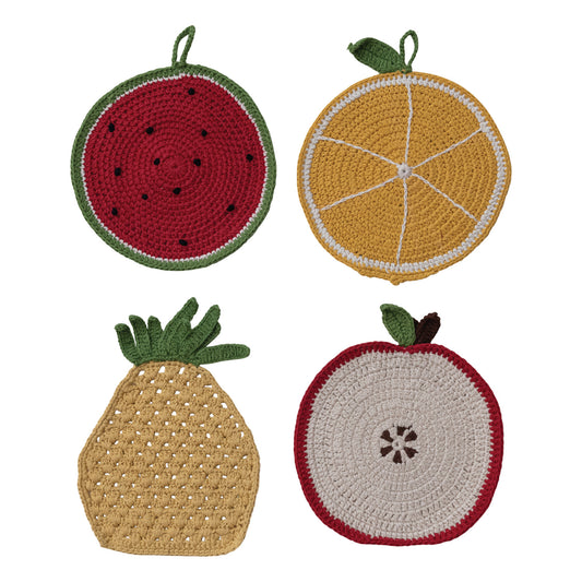 Fruit Crocheted Pot Holder